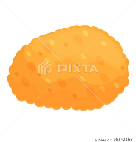 Snack croquette icon cartoon vector. Food cuisine. Cooking meal 96342168