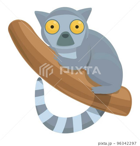Lemur icon cartoon vector. Philippines travel. Landmark day 96342297