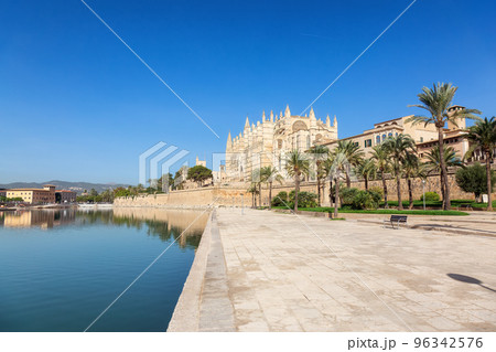Catedral-Basilica de Santa Maria de Mallorca in Palma, Balearic Islands, Spain 96342576