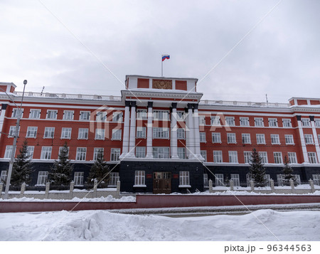 BARNAUL - DECEMBER 17 The regional court building on Desember 17, 2019 in Barnaul, Russia. 96344563