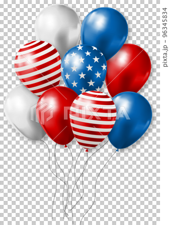 Colorful USA Party Balloons Colorful USA Party Balloons 96345834