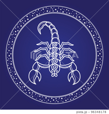 Scorpion Emblem Horoscope Zodiac Symbol Vector Scorpion Emblem Horoscope Zodiac Symbol Vector 96348178