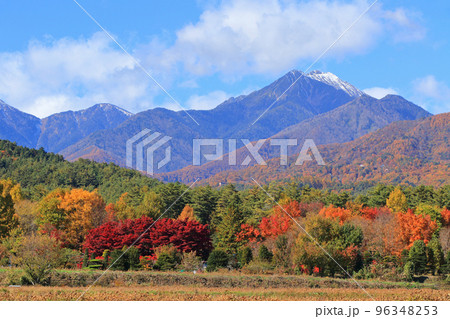 安曇野 北アルプス常念岳山麓の秋 安曇野 北アルプス常念岳山麓の秋 96348253