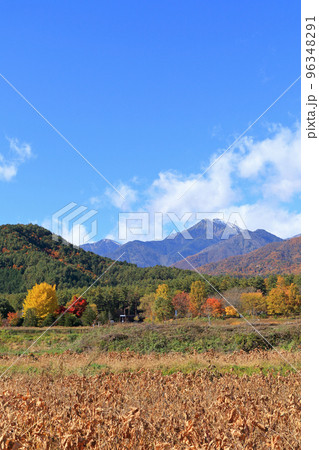 安曇野 北アルプス常念岳山麓の秋 安曇野 北アルプス常念岳山麓の秋 96348291