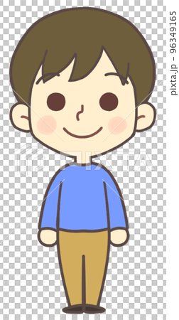 爸爸微笑著站著 96349165