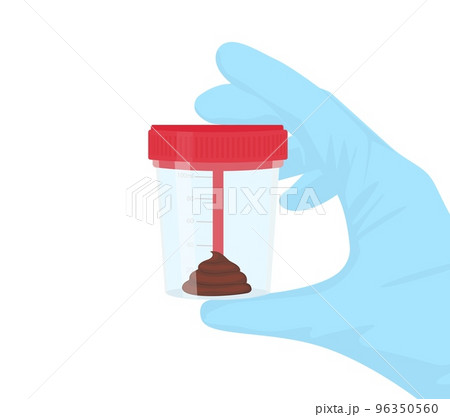 Laboratory tests feces. Medical Analysis. Vector illustration Laboratory tests feces. Medical Analysis. Vector illustration 96350560