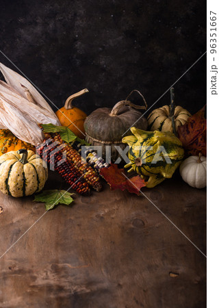 Autumn still life with pumpkin 96351667