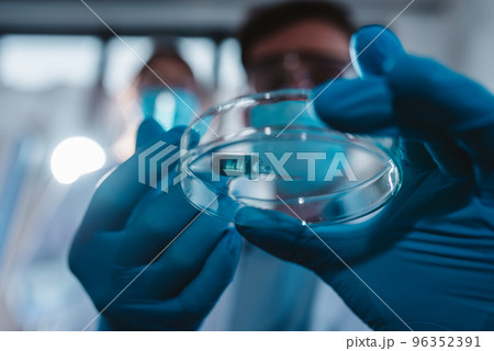 Medical science laboratory and bacteria research against covid-19 coronavirus 96352391