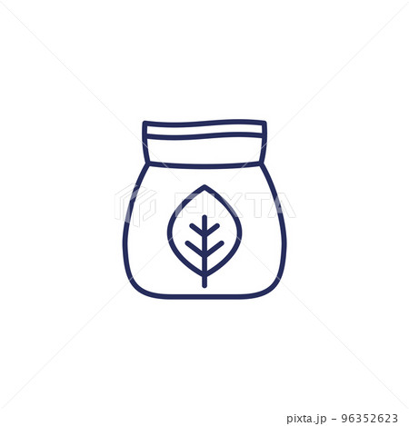 organic fertilizer in a bag icon 96352623