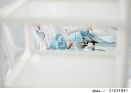 background image a scientist is conducting research in a laborat 96353980