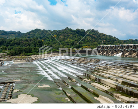 Shih-Kang Dam Reservoir in Taichung, Taiwan. 96354597