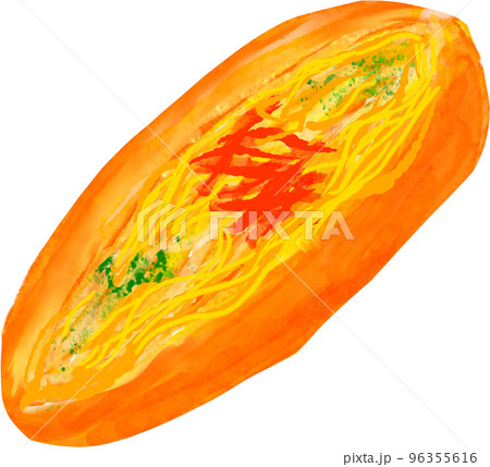 焼きそばパンのイラスト 96355616
