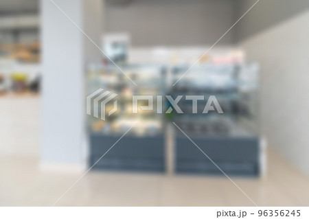 Abstract blur and defocus shopping mall in department store interior for background. Walls of the shop modern vintage loft grey style. Perfect for background. 96356245