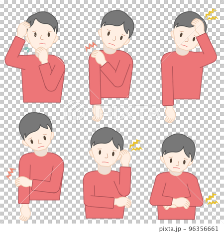 いろいろな不調に悩む男性 いろいろな不調に悩む男性 96356661