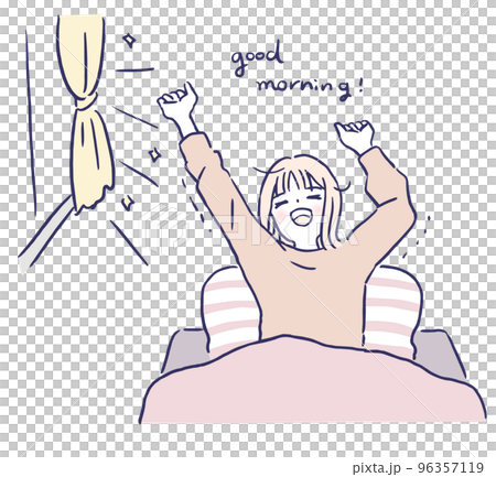 寝起きの良い女性 96357119