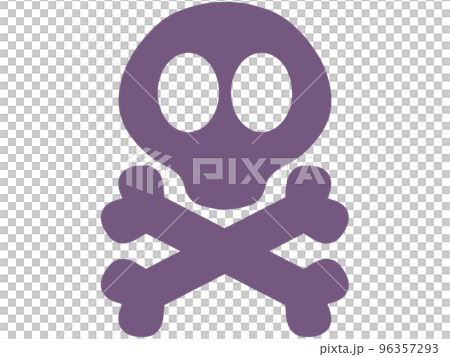 Skull mark illustration material 96357293