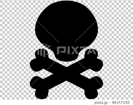 骷髏標記插圖素材 96357295