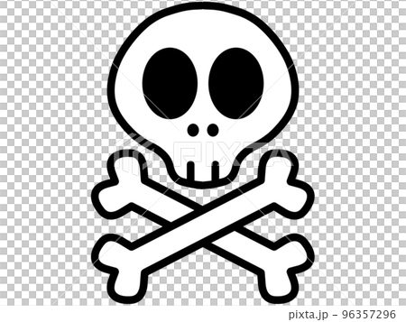 Skull mark illustration material 96357296