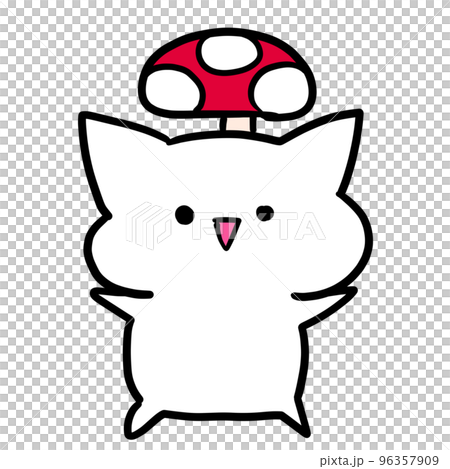 頭上長蘑菇的貓 頭上長蘑菇的貓 96357909