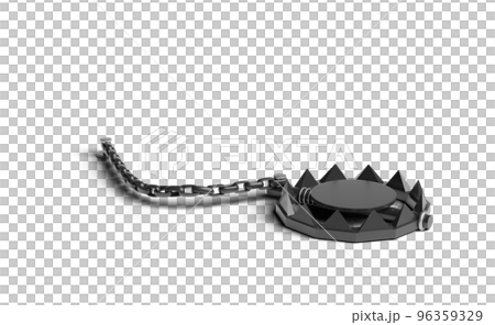 3d Bear Trap isolated on white background 96359329