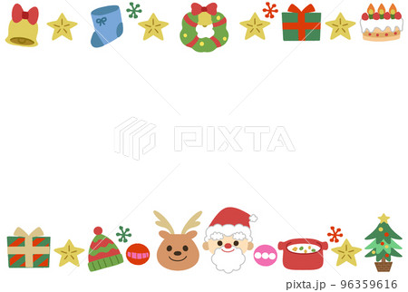 クリスマスの手描き風イラスト素材　 96359616