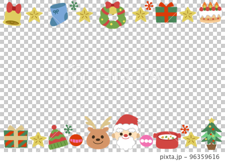 クリスマスの手描き風イラスト素材　 96359616