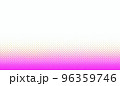 桃やロゼのようなピンク色グラデーションドット柄背景素材 96359746