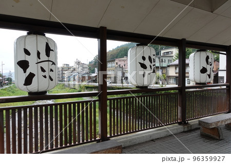 信州渋温泉横湯川歩道橋 96359927