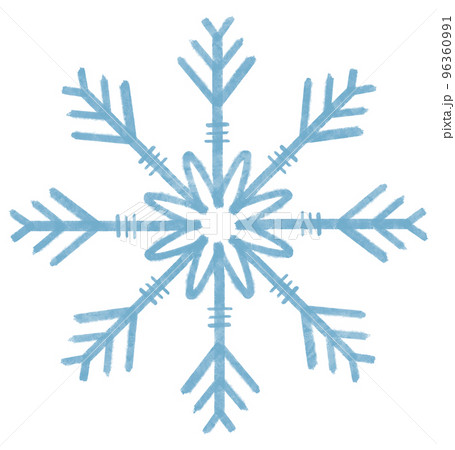 雪の結晶のイラスト 96360991
