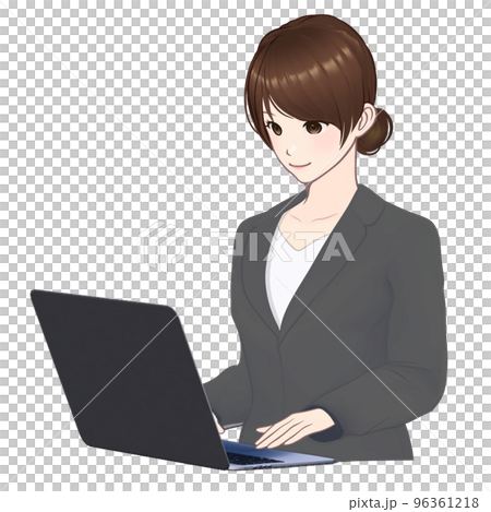 Title: OL/company employee/new employee/new graduate/job hunting/recruit suit/suit/woman/anime/manga/beautiful girl Title: OL/company employee/new employee/new graduate/job hunting/recruit suit/suit/woman/anime/manga/beautiful girl 96361218