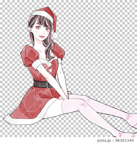 打扮成聖誕老人的女人 打扮成聖誕老人的女人 96361340