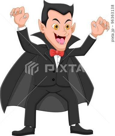 A cartoon of a man standing in front of a house. Count dracula halloween  vampire. - PICRYL - Public Domain Media Search Engine Public Domain Search