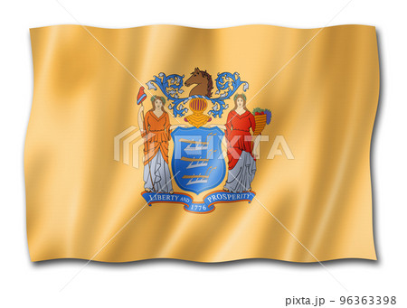 New Jersey flag, USA New Jersey flag, USA 96363398