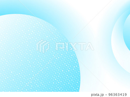 Abstract geometric background with blue circles and white particles 96363419