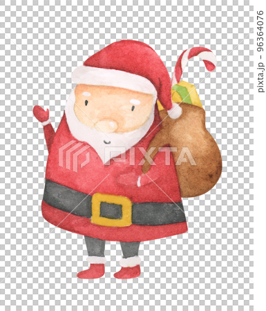 Watercolor painting of Santa. Christmas illustration. 96364076