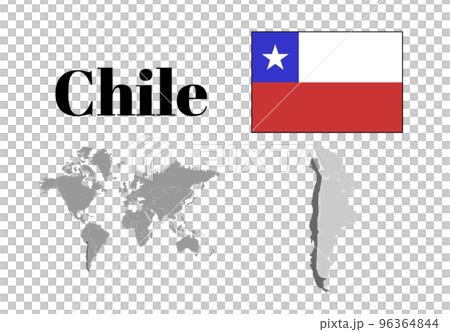 智利國旗/地圖/領土 96364844