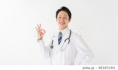 医師　OK　男性　白バック 96365264