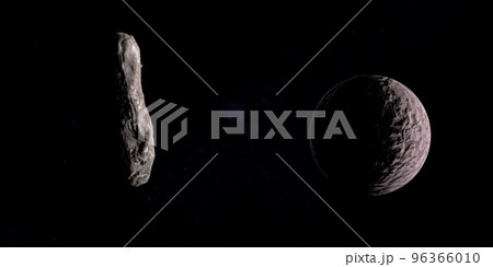Oumuamua, interstellar object, orbiting near Gonggong dwarf planet 96366010