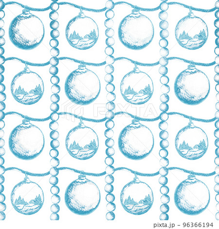 Christmas seamless pattern, hand drawn background 96366194