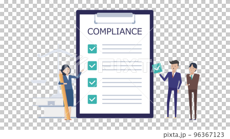 企業が守るべきコンプライアンス!なイラスト素材 企業が守るべきコンプライアンス!なイラスト素材 96367123