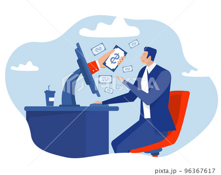 online business Make Money Online happy businessman Earn money online via laptop Business Concept vector Illustration online business Make Money Online happy businessman Earn money online via laptop Business Concept vector Illustration 96367617