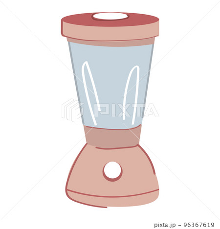 Cute pink cartoon style blender. Cute pink cartoon style blender. 96367619
