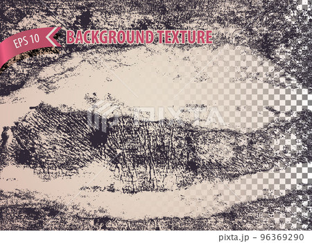 Isolated rough overlay grunge texture with distressed effect. Abstract background to imitate vintage scrapes, scratch, roughness, cuts. Vector backdrop. 96369290