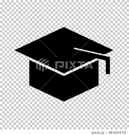 graduation cap. degree icon. vector. 96369539