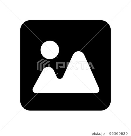 写真のシルエットアイコン。デジタル写真。ベクター。 96369629