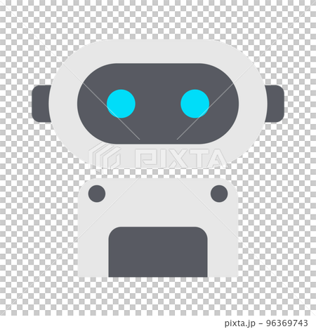 近未来のロボットアイコン。ボット。 96369743