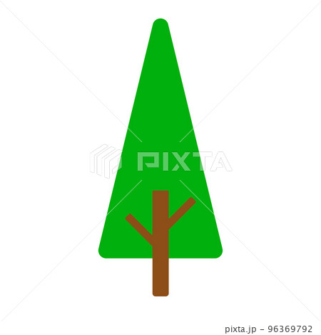 三角の木アイコン。植物。ベクター。 96369792