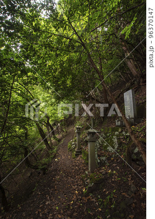 両神山の登山道と綺麗な風景 96370147