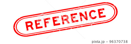 Grunge red reference word rubber seal stamp on white background 96370738