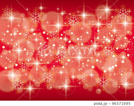 キラキラでゴージャスなクリスマス背景・赤 96371695